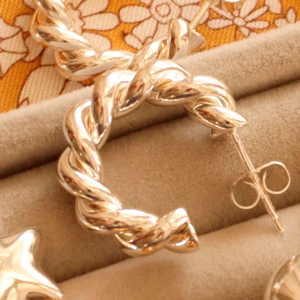 Kreole "Chuncky Twisted"- 2 Stück Ohrringe Lulu Copenhagen 