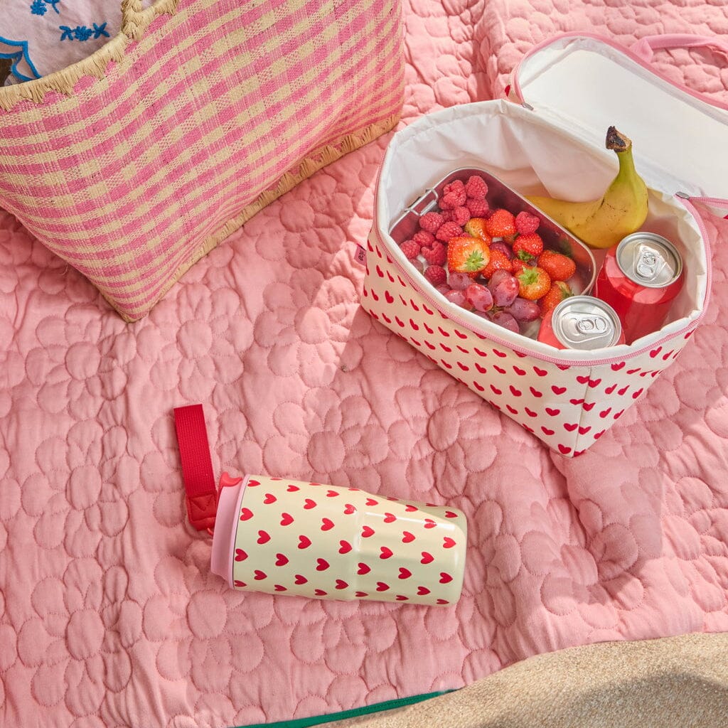 Kühltasche klein "Red Hearts" Isoliertasche Rice by Rice 