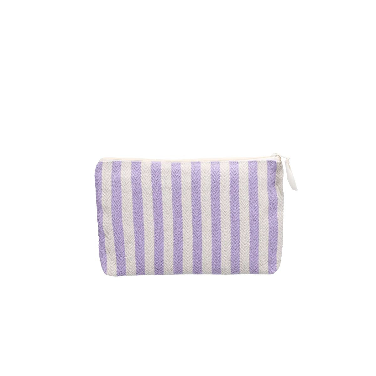 Kulturbeutel "Heringbone Stripe" Kosmetiktasche Kado Design Lila 
