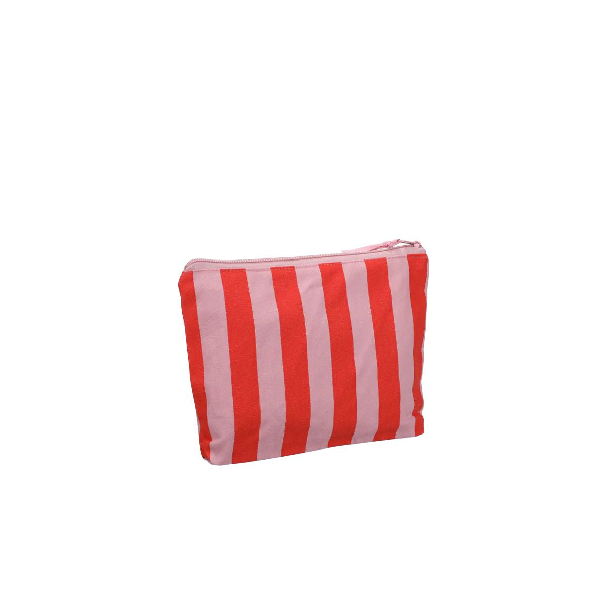 Kulturbeutel "Streifen" Kosmetiktasche Kado Design Litchi+Poppyred 