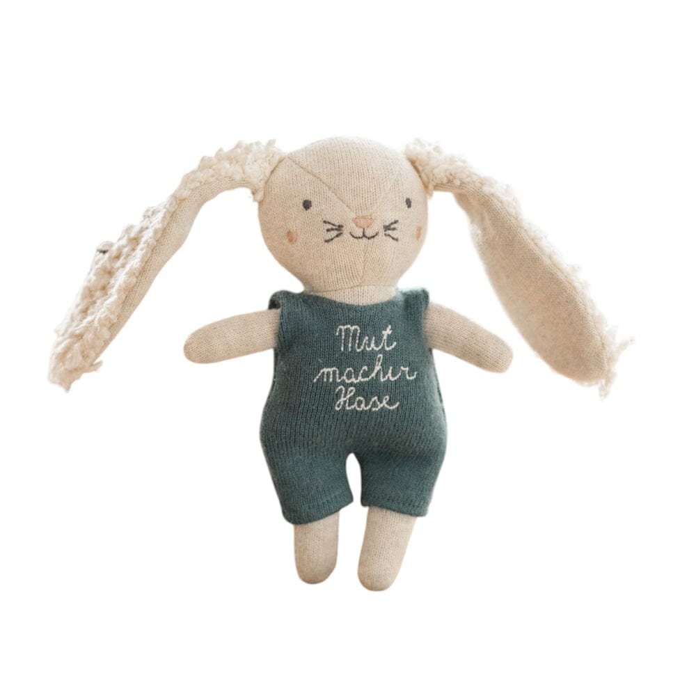 Kuscheltier Hase Blau "Mutmacher" ava&yves 