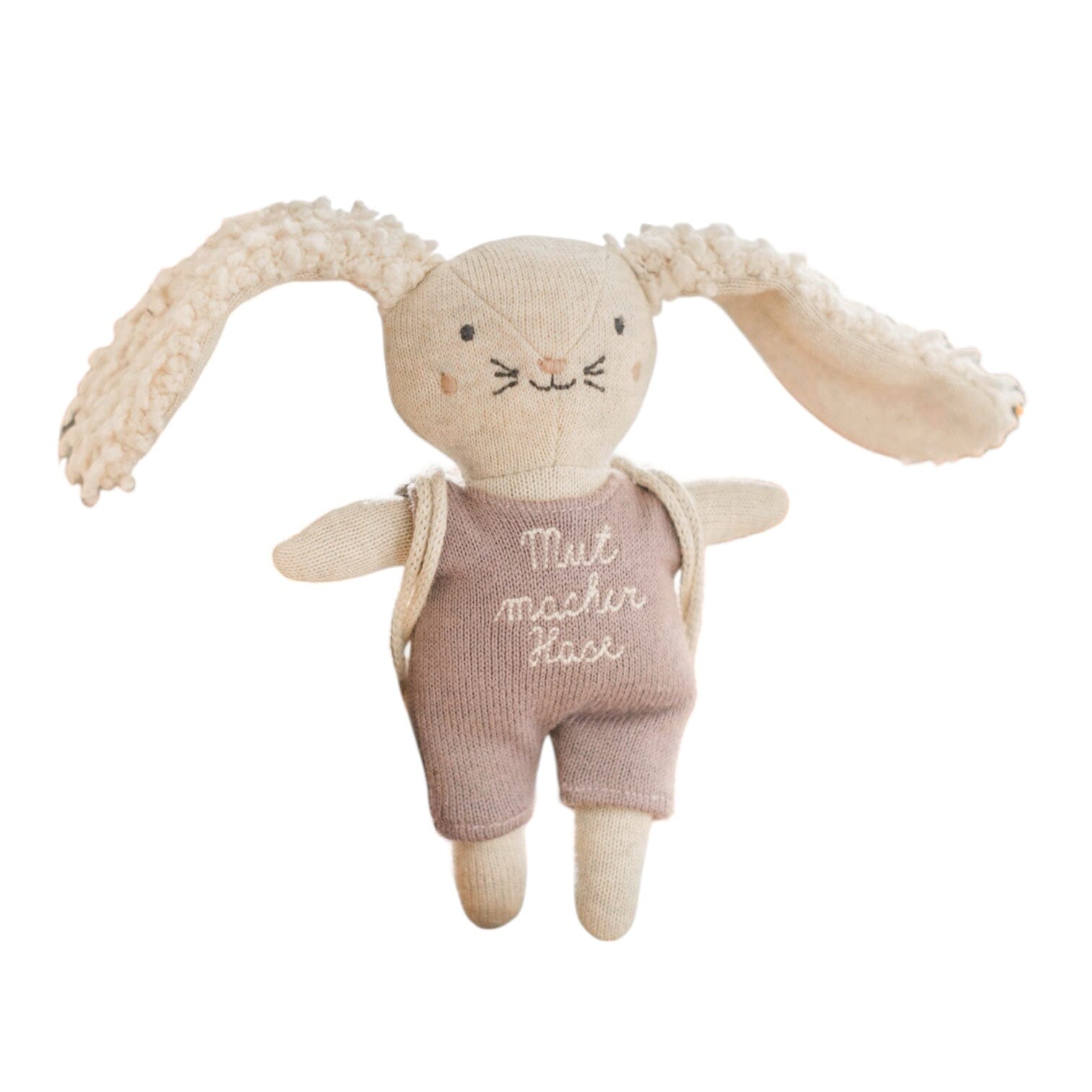 Kuscheltier Hase Flieder "Mutmacher mit Rucksack" ava&yves 