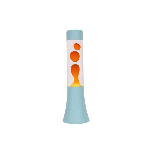 Lavalampe "Mini" Lampe fisura Hellblau/Orange 