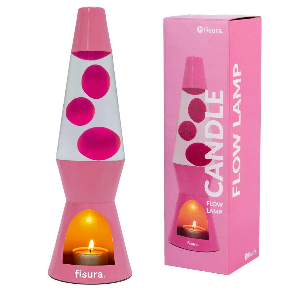 Lavalampe "Tealight" Lampe fisura Rosa/Pink 