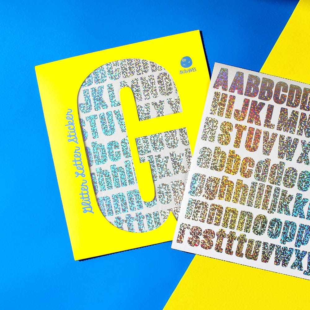 Letter Sticker "Glitter" Sticker ava&yves 