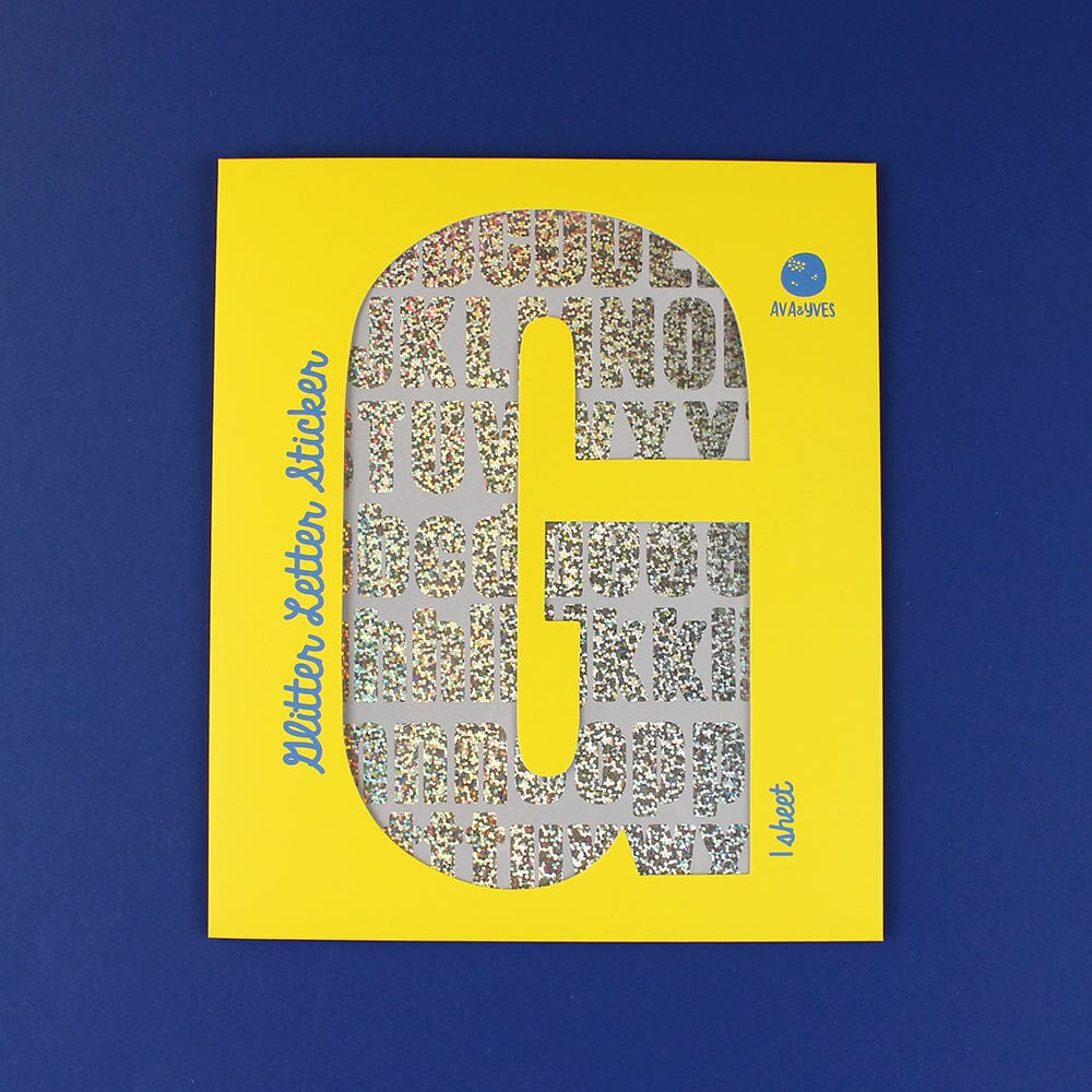 Letter Sticker "Glitter" Sticker ava&yves 