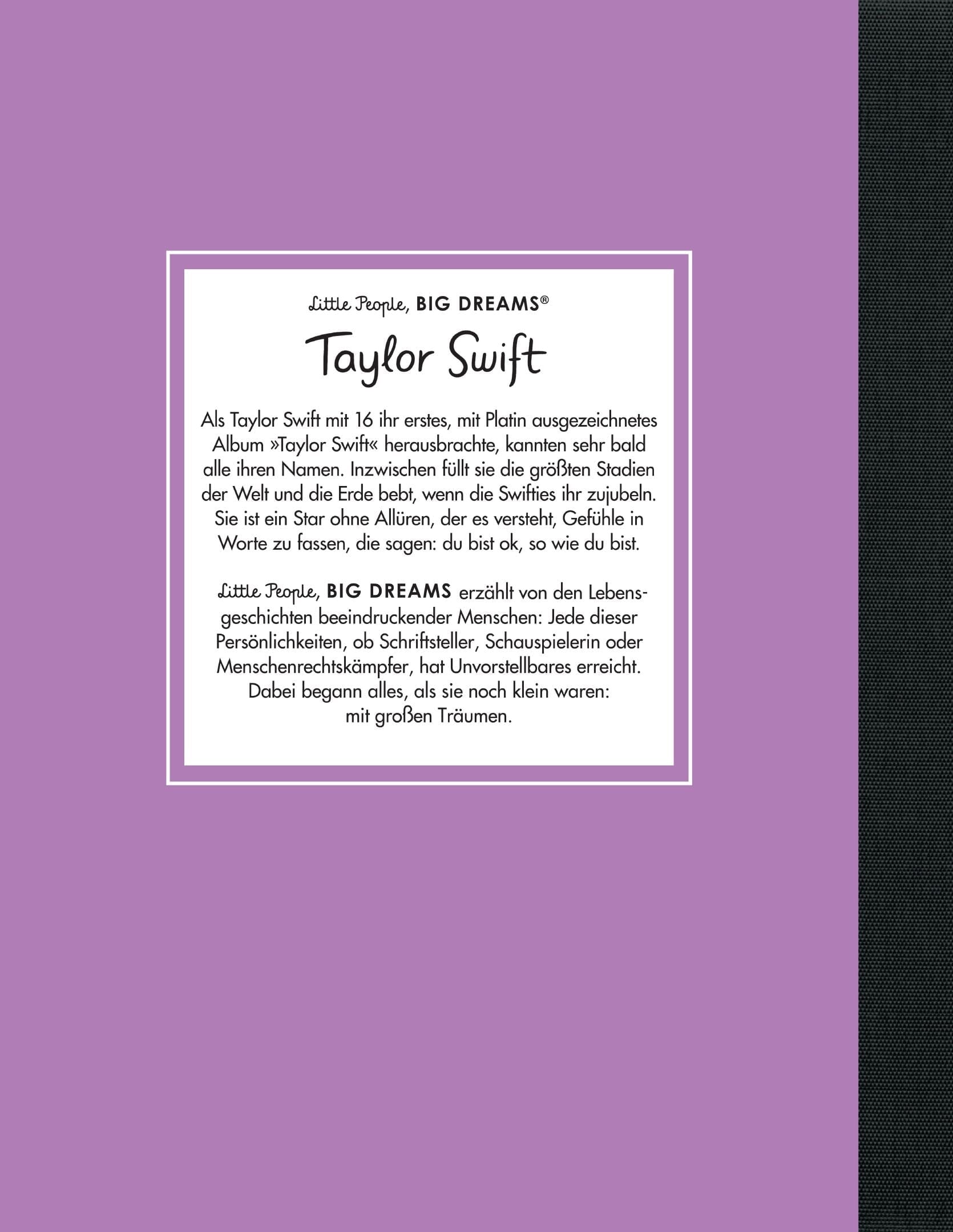 Little People, Big Dreams "Taylor Swift" Buch Insel Verlag 