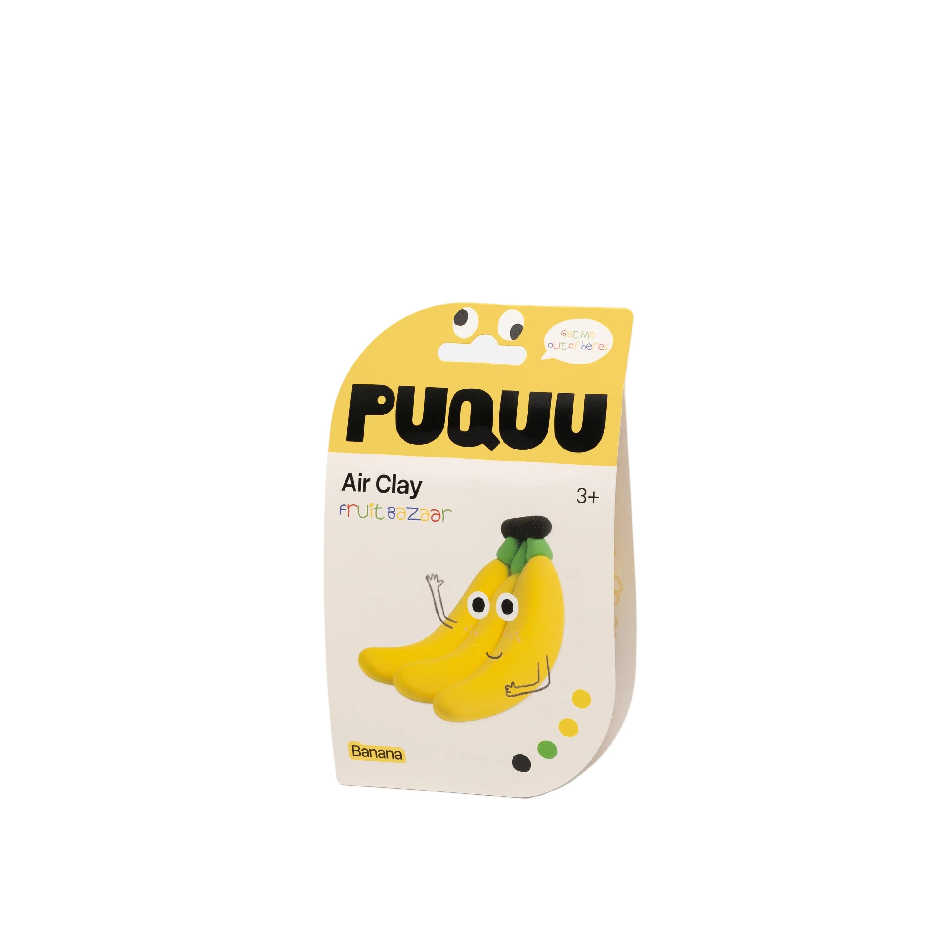 Luftrocknende Knete Air Clay "Früchte" Bastelset PUQUU Banane 