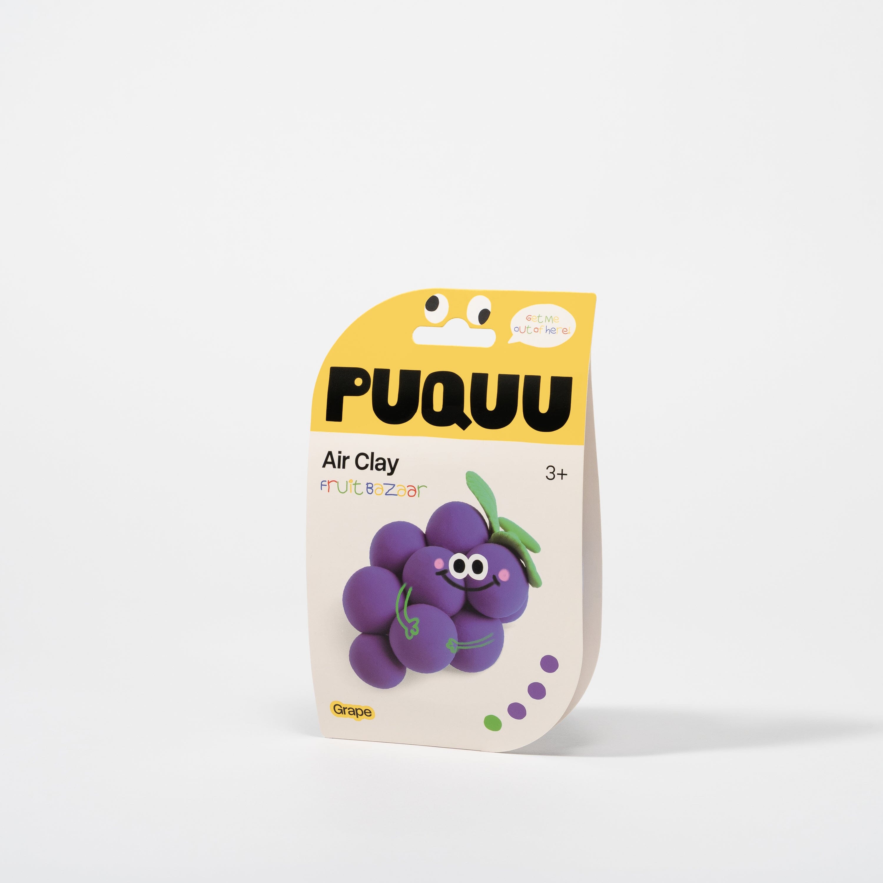 Luftrocknende Knete Air Clay "Früchte" Bastelset PUQUU Trauben 