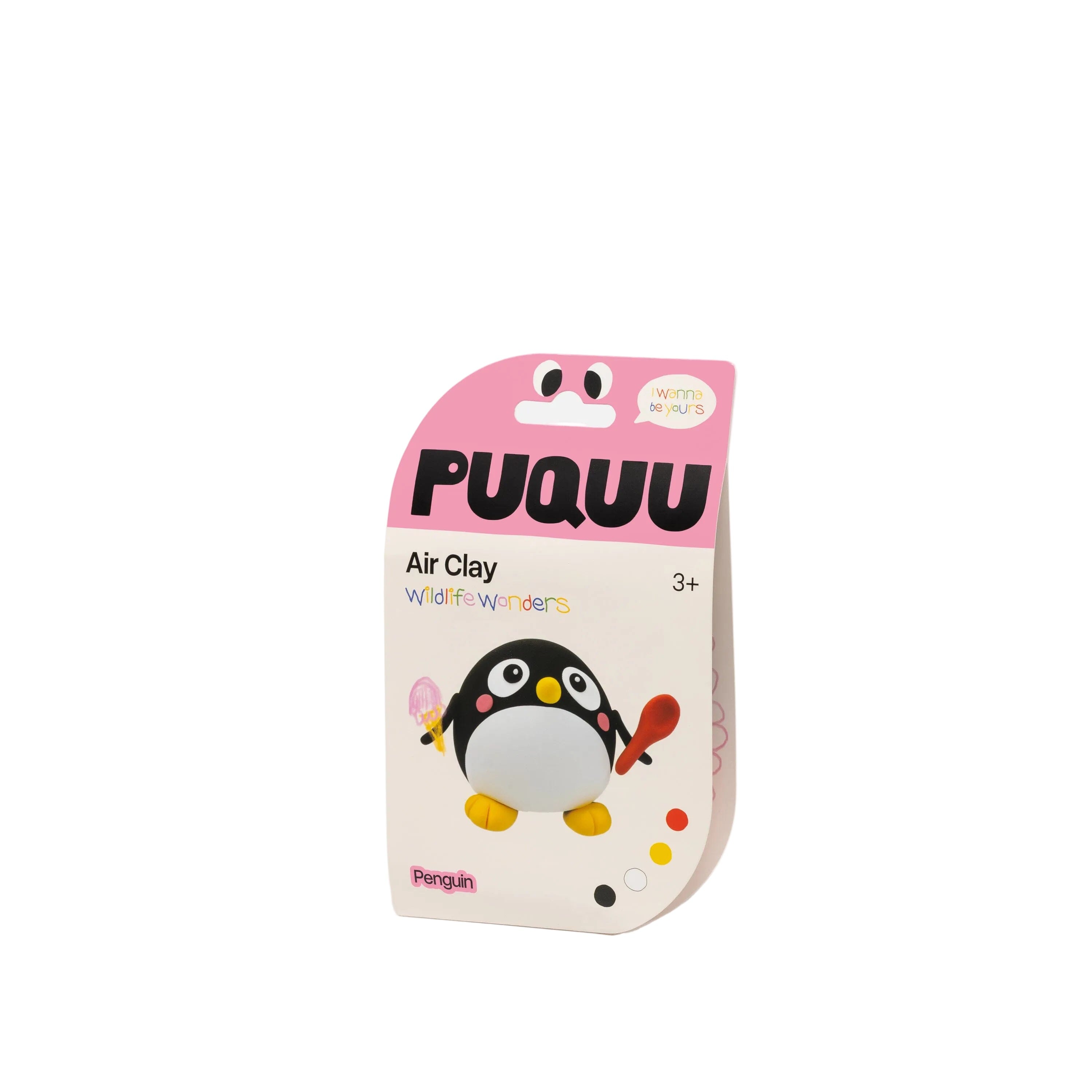 Luftrocknende Knete Air Clay "Tiere" Bastelset PUQUU Pinguin 