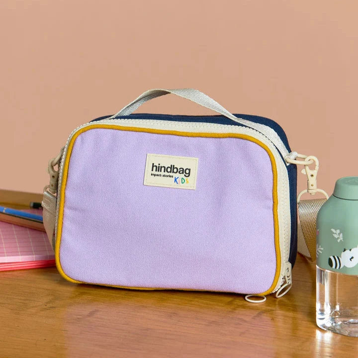 Lunchbag Tricolore "Elsa" Lunchbag Hindbag Flieder 