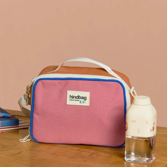 Lunchbag Tricolore "Elsa" Lunchbag Hindbag Rose 
