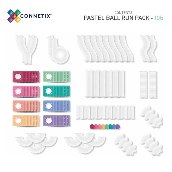 Magnetbausteine Kugelbahn "Pastell" Connetix 