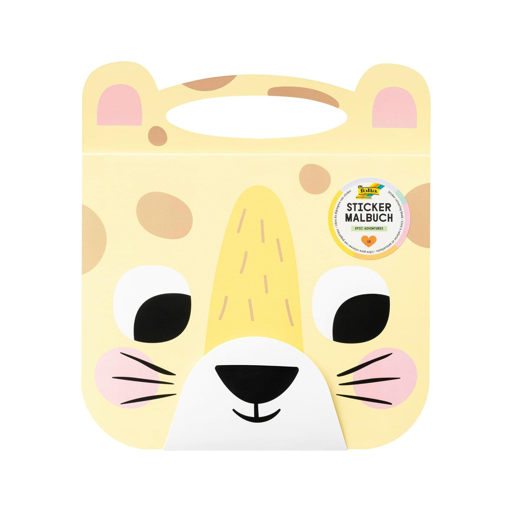 Mal- & Stickerbuch Stickerbuch Folia Leopard 