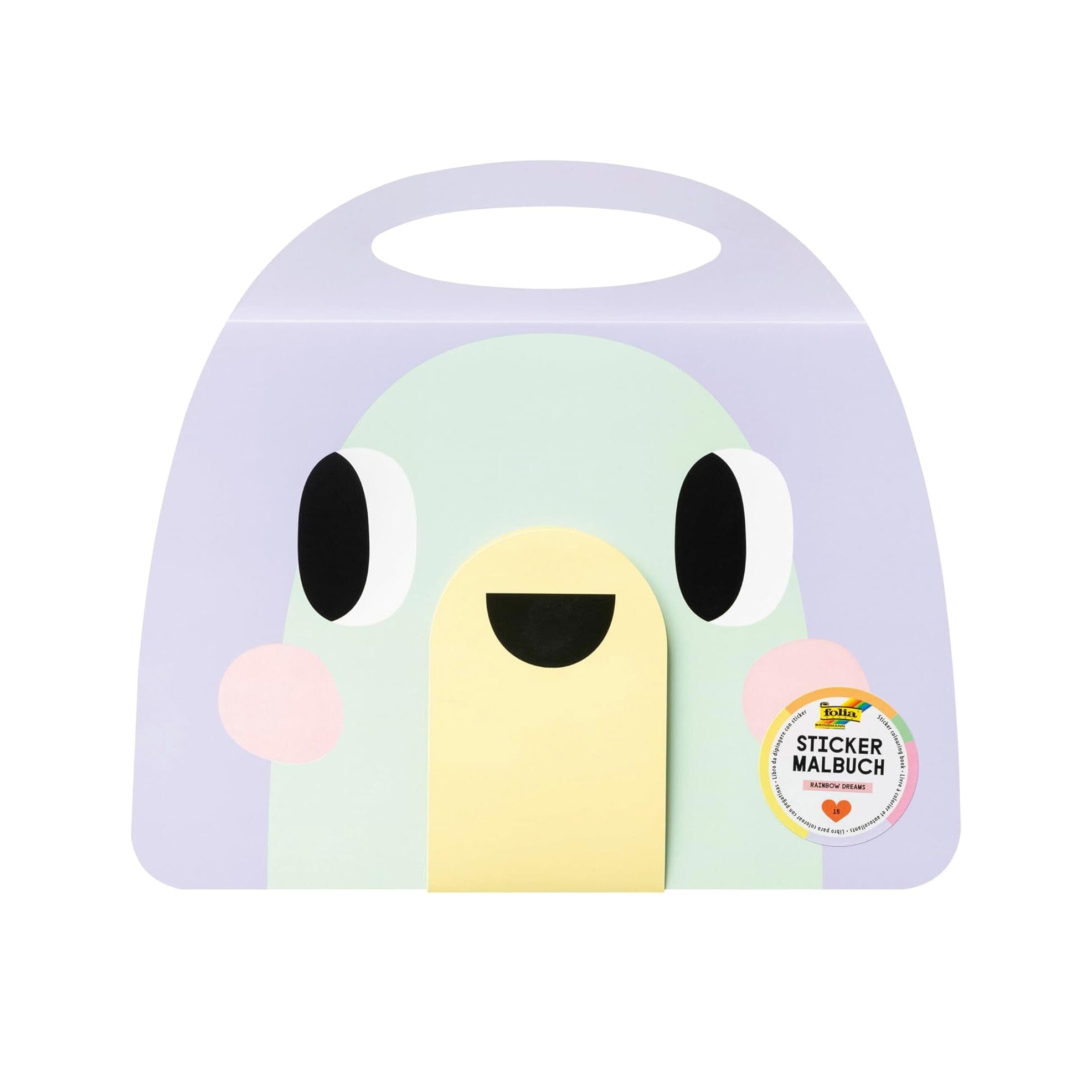 Mal- & Stickerbuch Stickerbuch Folia Regenbogen 