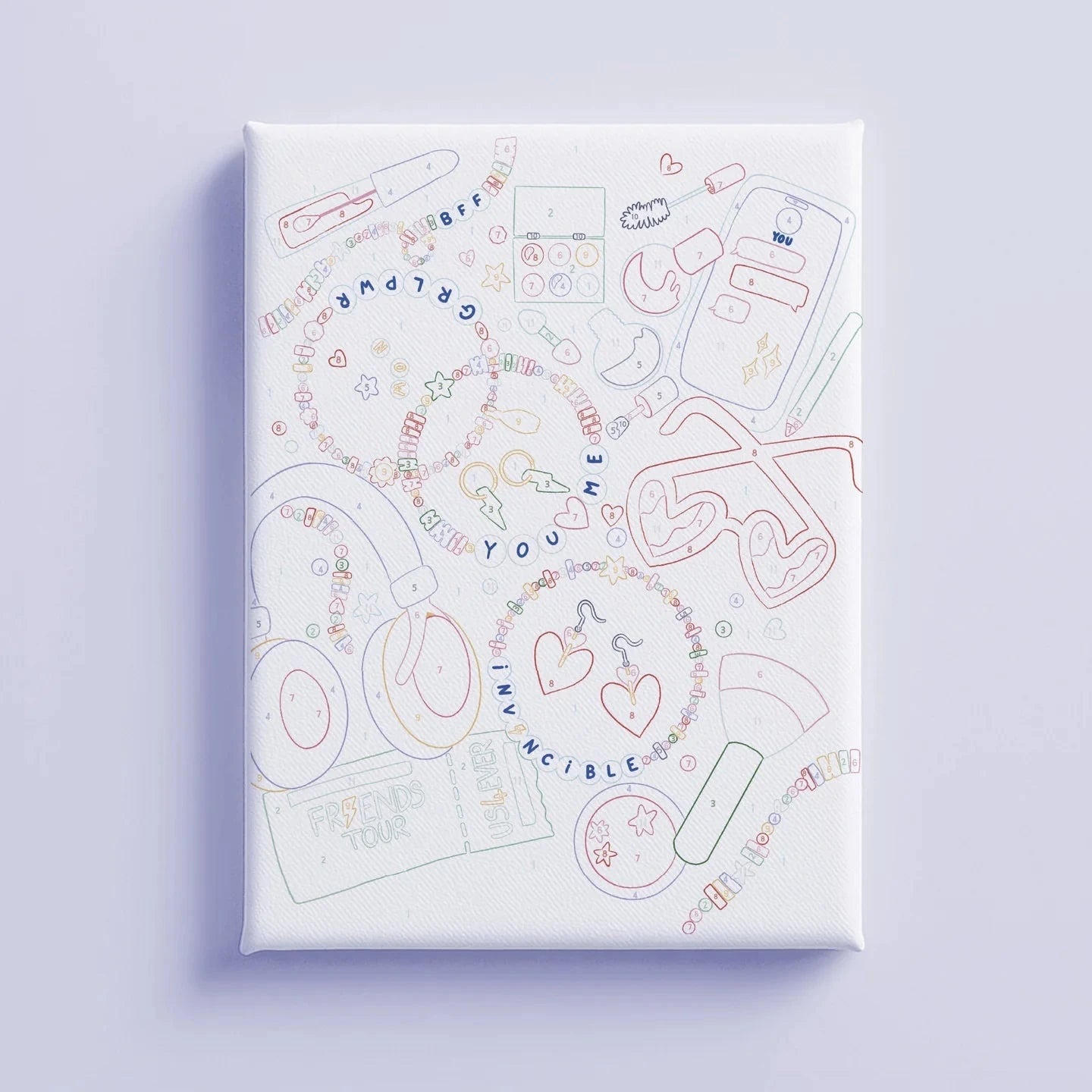 Malen nach Zahlen Kids "Besties" La petite épicerie 