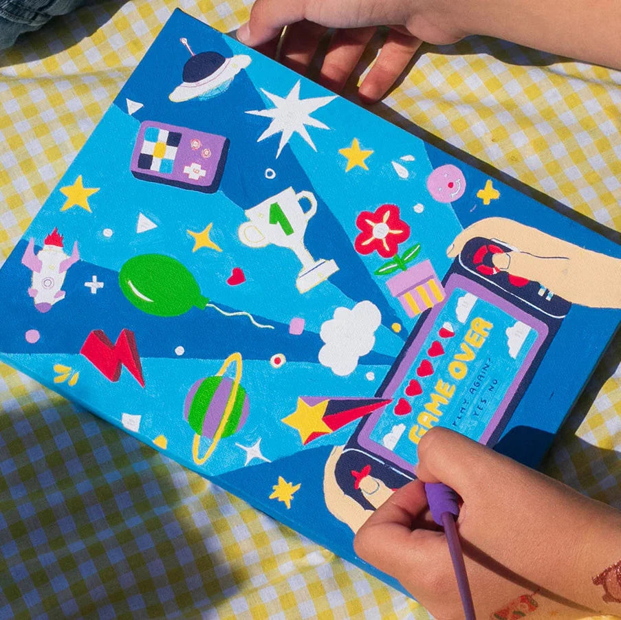 Malen nach Zahlen Kids "Videospiel" La petite épicerie 