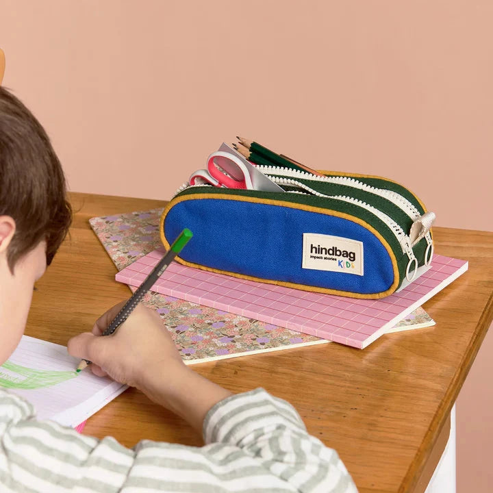 Mäppchen rund groß "Malo" Hindbag Blau 