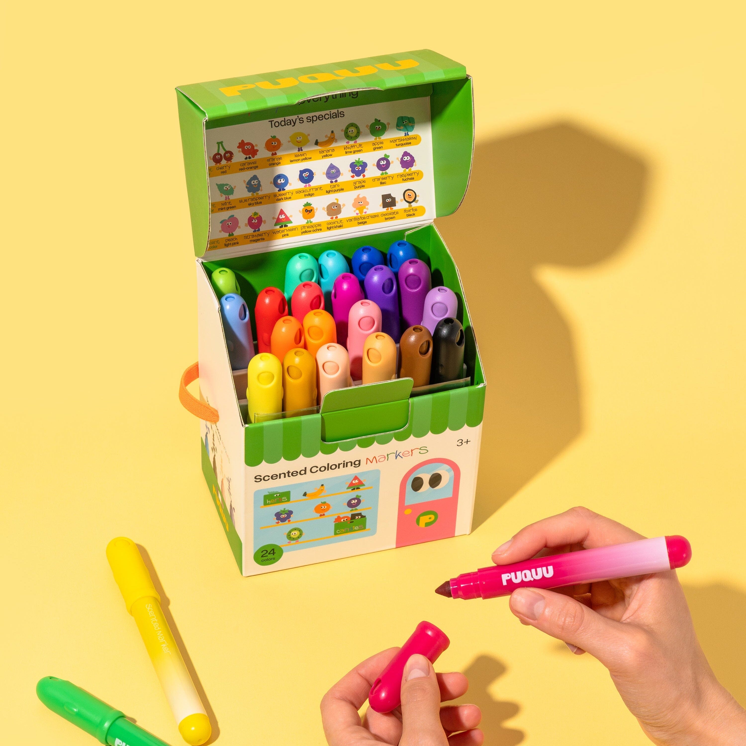 Marker mit Duft "24 Colors" Stifte PUQUU 