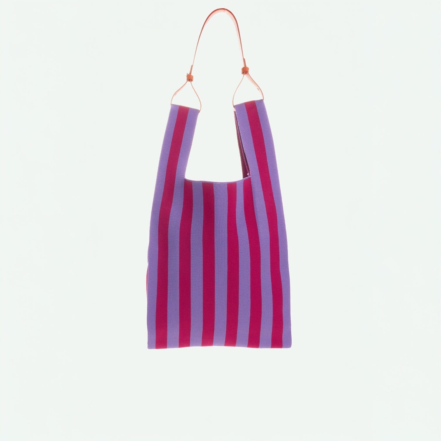 Market bag "knitted stripes" Handtaschen, Geldbörsen & Etuis Sticky Sis Club positano purple/sunset lilac 