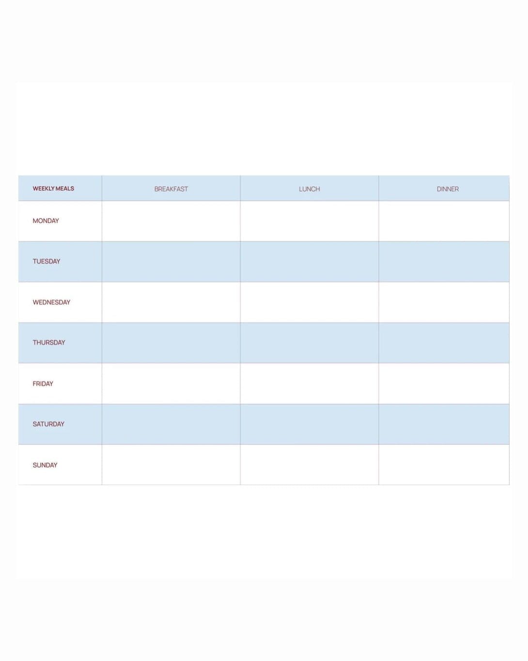 Mealplanner Mealplaner A-Journal 
