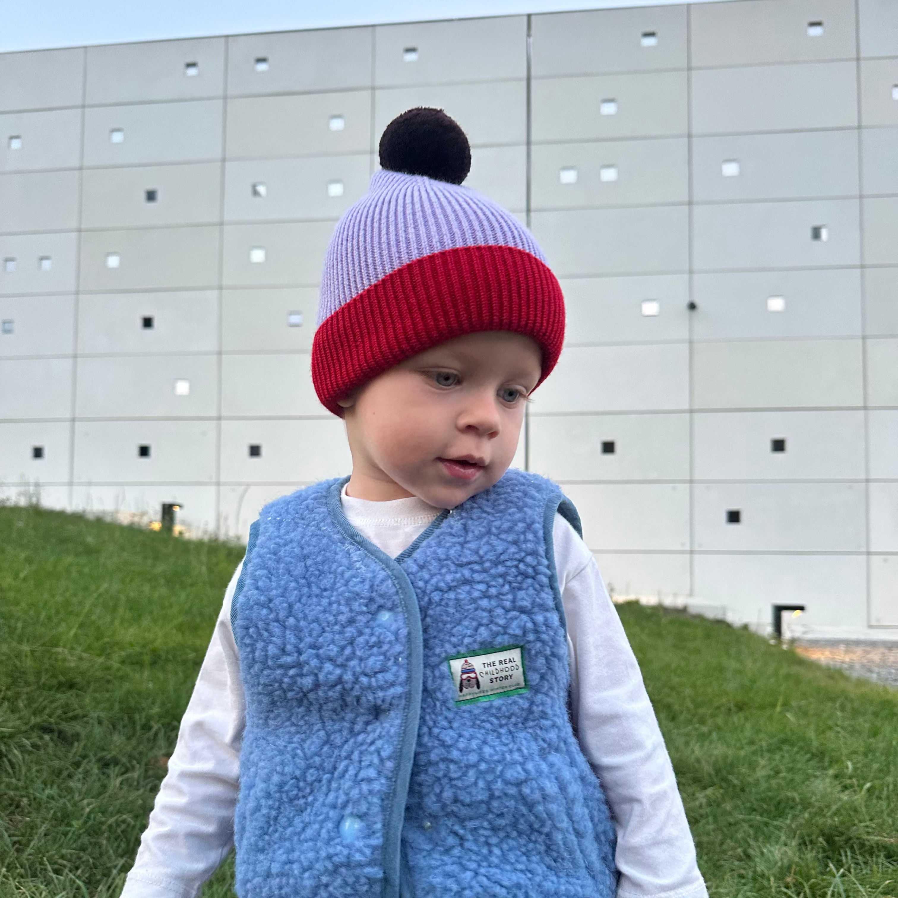 Mütze Merino Beanie "Berry/Red" Mütze Happymess 