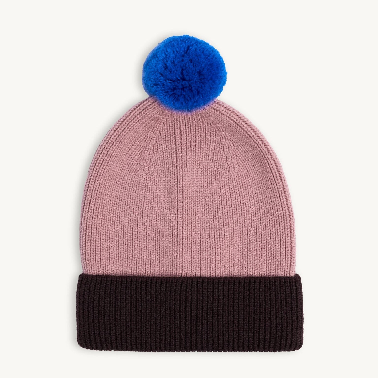 Mütze Merino Beanie "Mauve/Brown" Mütze Happymess 