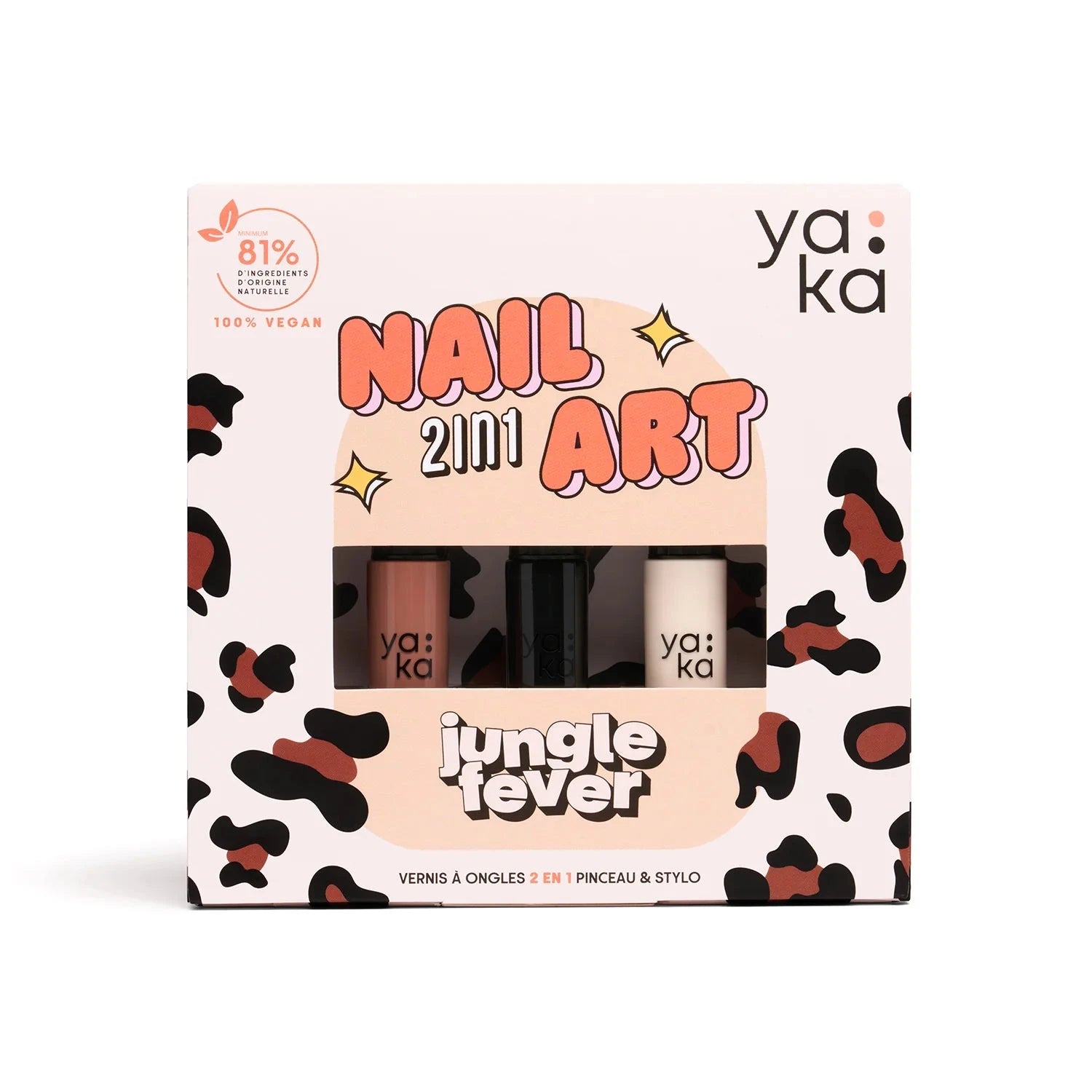 Nagellack 2in1 Nail Art "Jungle Fever" Kosmetik YAKA 