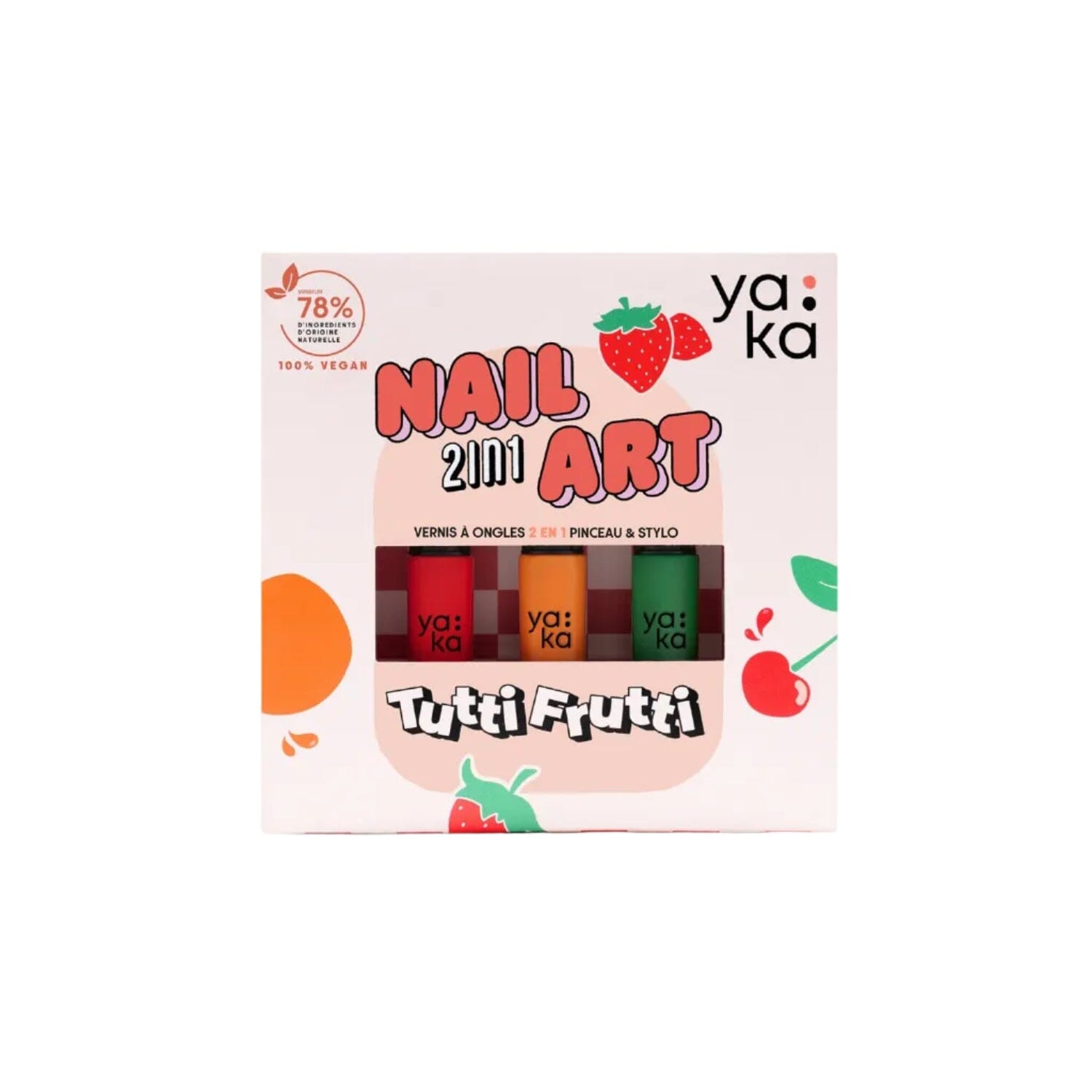 Nagellack 2in1 Nail Art "Tutti Frutti" Kosmetik YAKA 