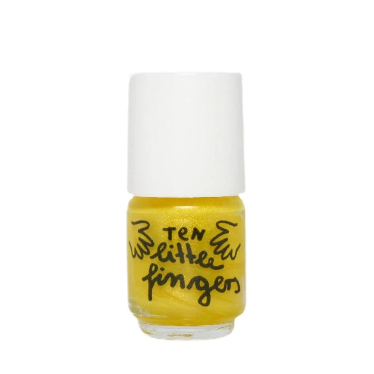 Nagellack "Kinder" Kosmetik Ten little fingers Glitzergelb 