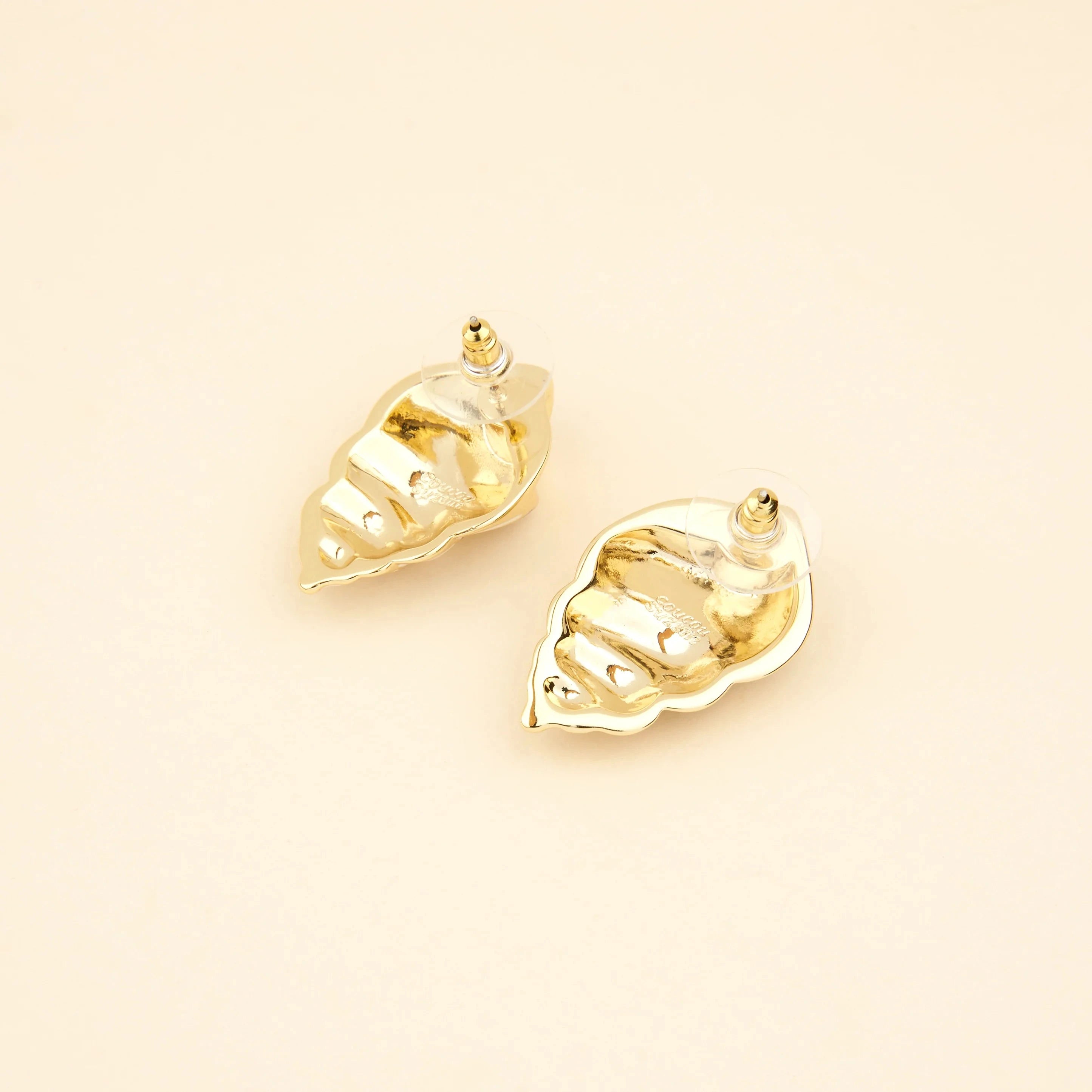 Ohrringe Metall "Muschel" Pin Coucou Suzette 