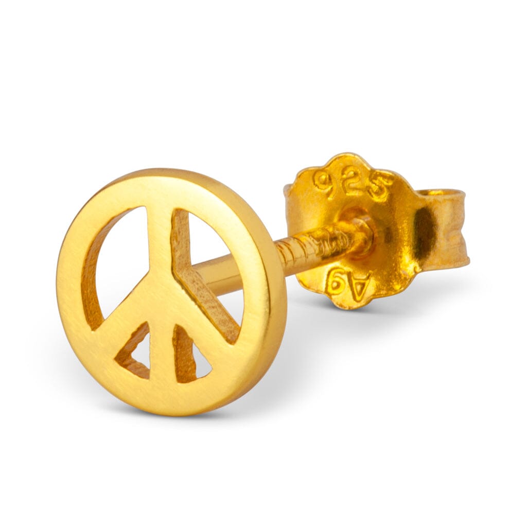 Ohrstecker "Peace" - 1 Stück Ohrringe Lulu Copenhagen Gold 