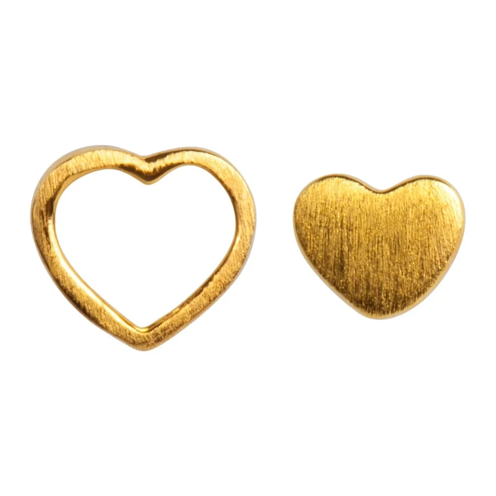 Ohrstecker Set "Family Love" - 2 Stück Ohrringe Lulu Copenhagen Gold 