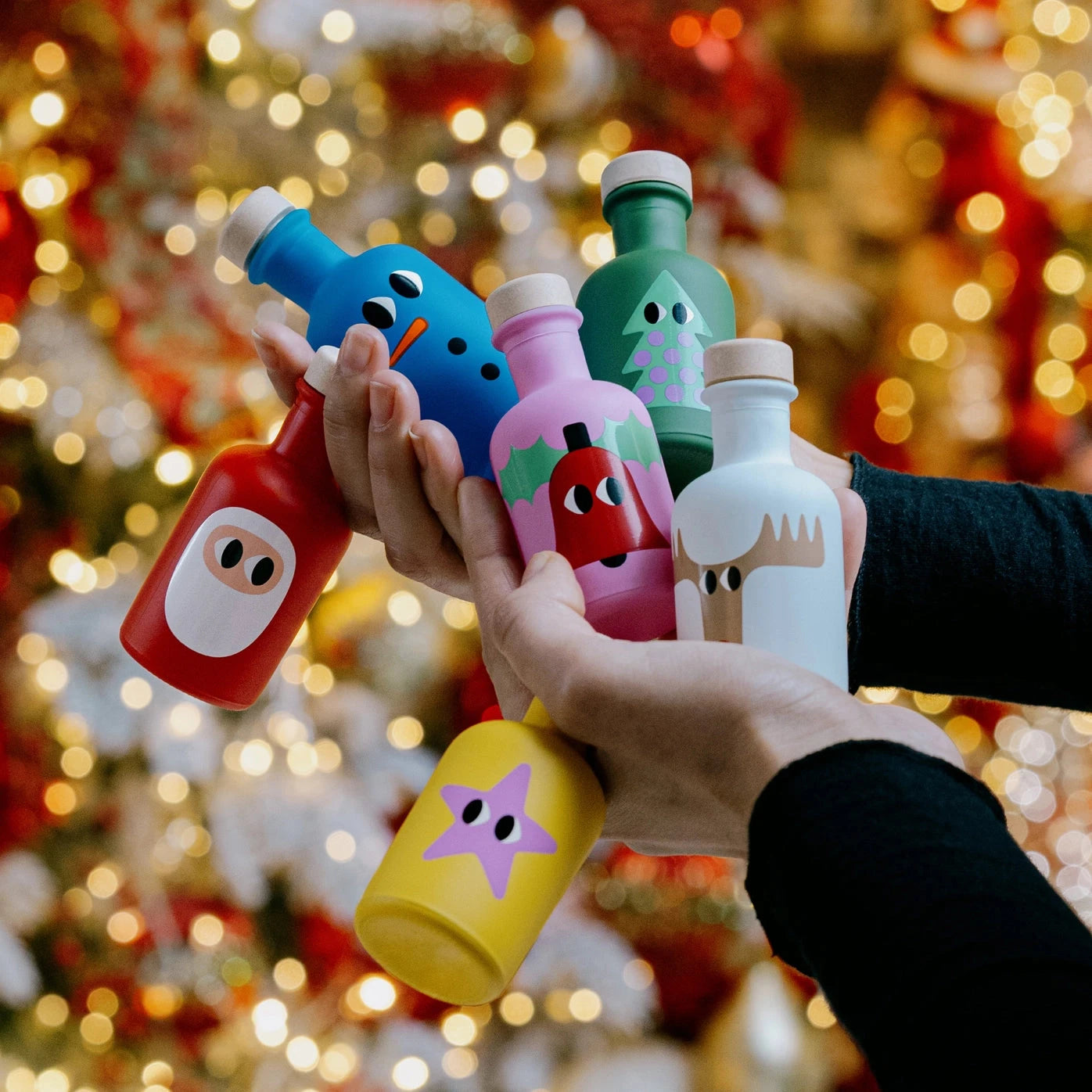 Olivenöl Extra Vergine - Geschenkbox mit Mini Weihnachtsflaschen Olivenöl yiayia and friends 