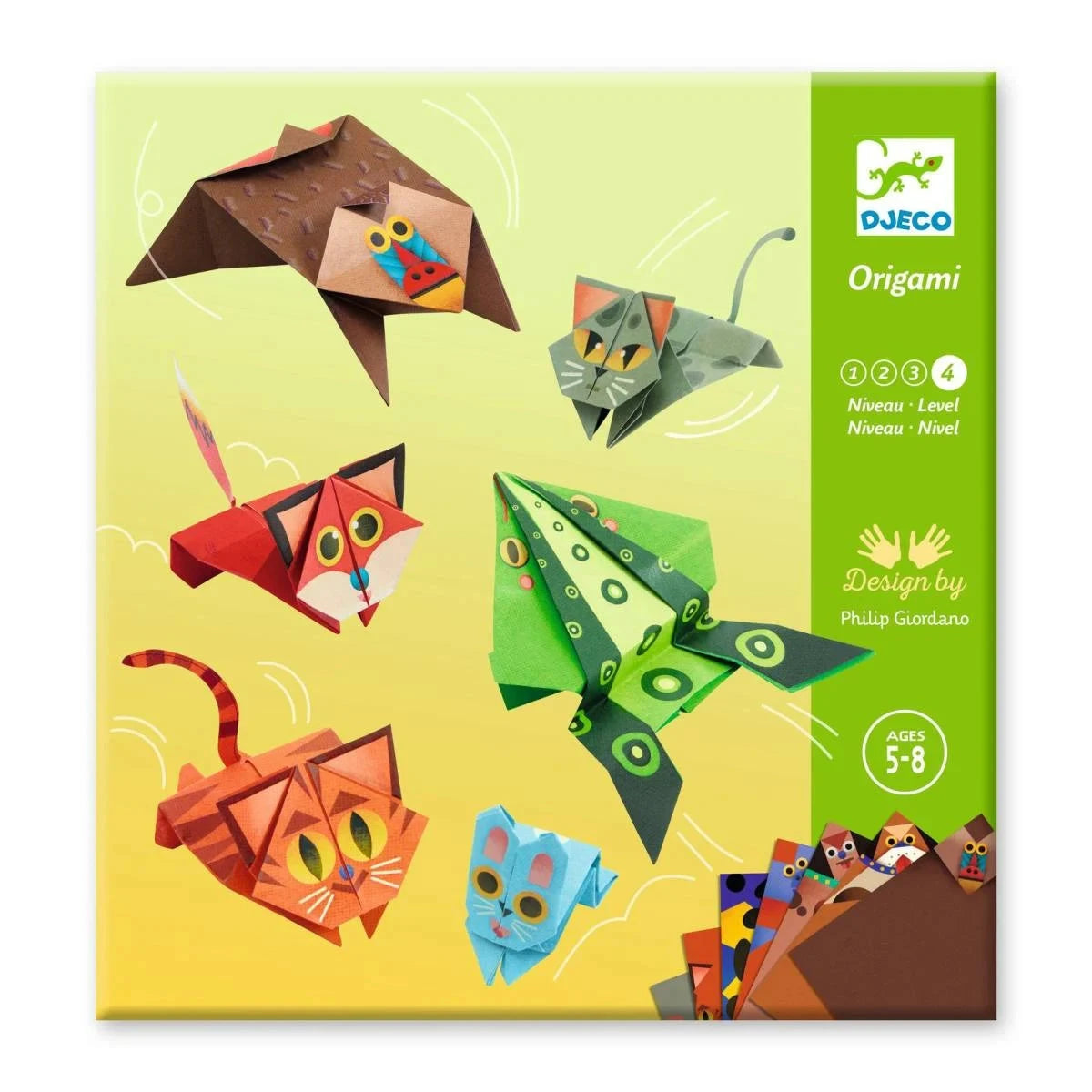Origami "Springende Tiere" Bastelset Djeco 