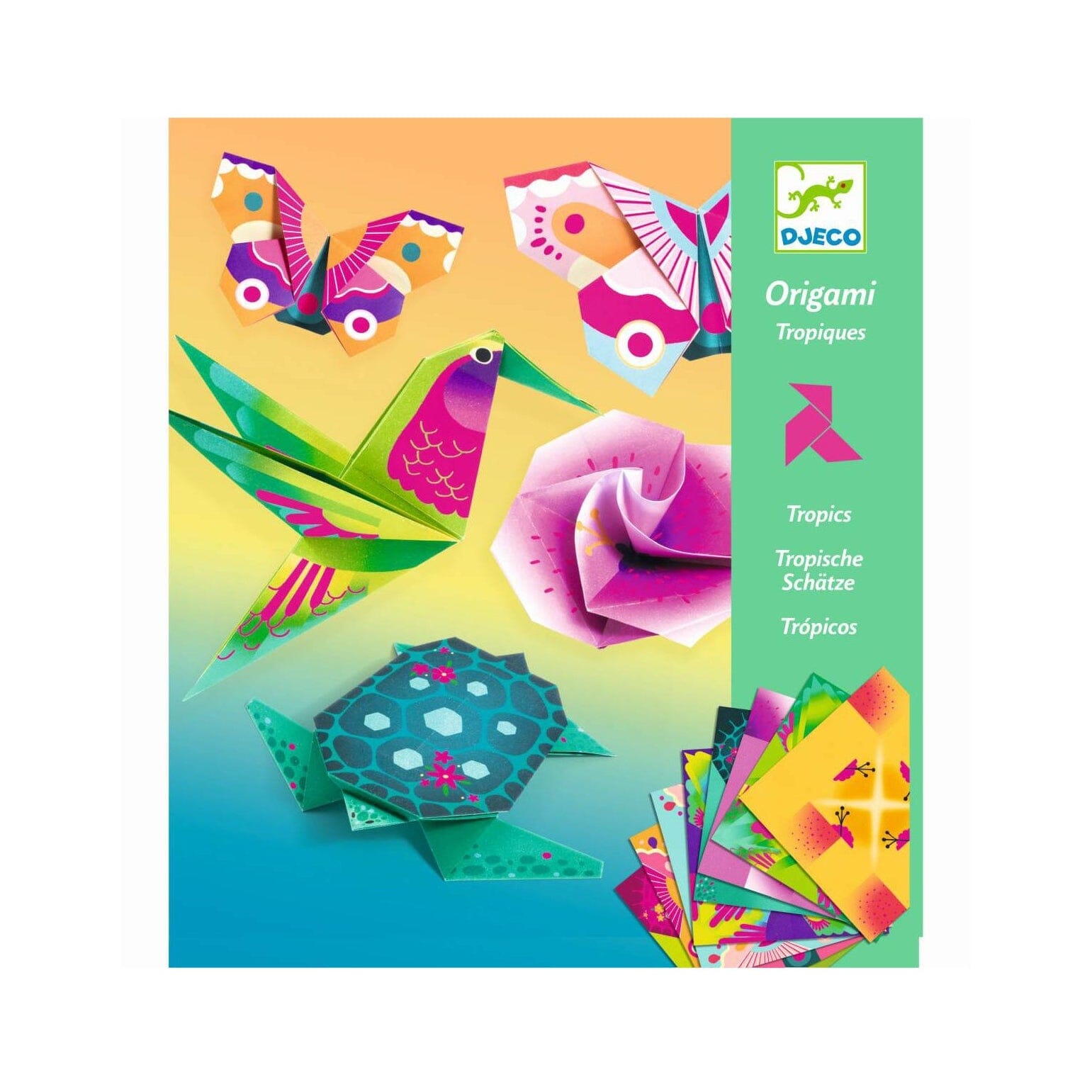 Origami "Tropische Schätze" Bastelset Djeco 