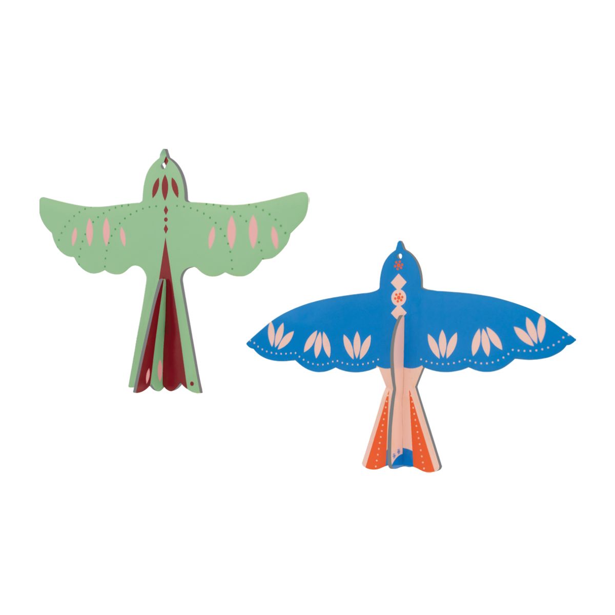 Ornaments 2er Set "Nordic Birds" Papieranhänger Studio Roof 