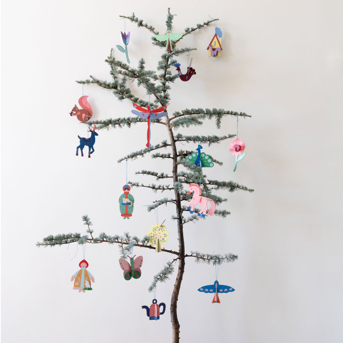 Ornaments 2er Set "Nordic Birds" Papieranhänger Studio Roof 
