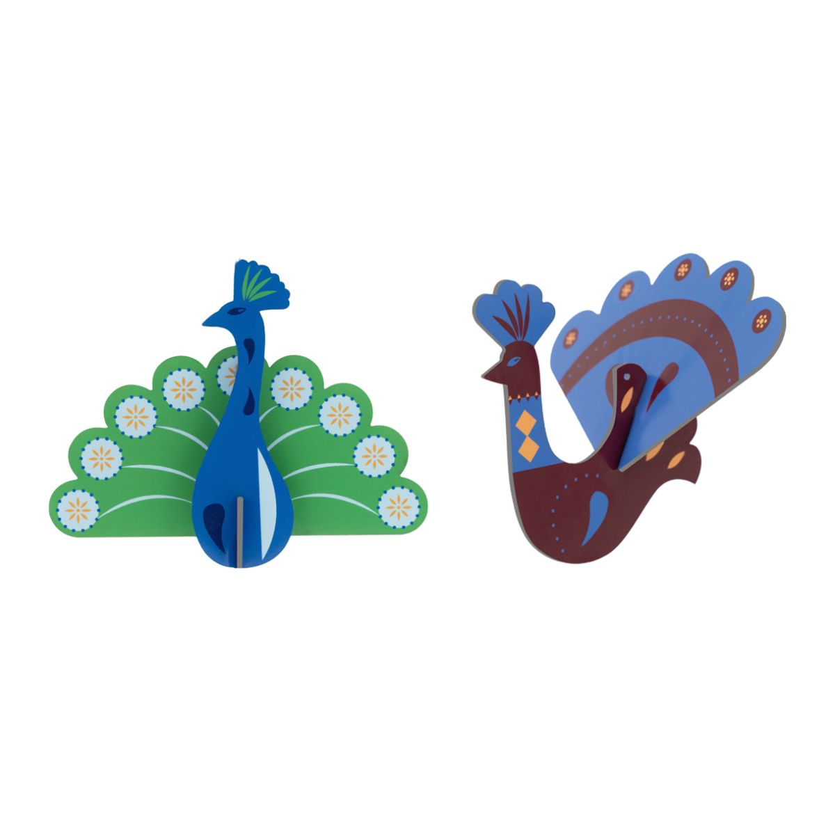 Ornaments 2er Set "The Firebird & Peacock" Papieranhänger Studio Roof 