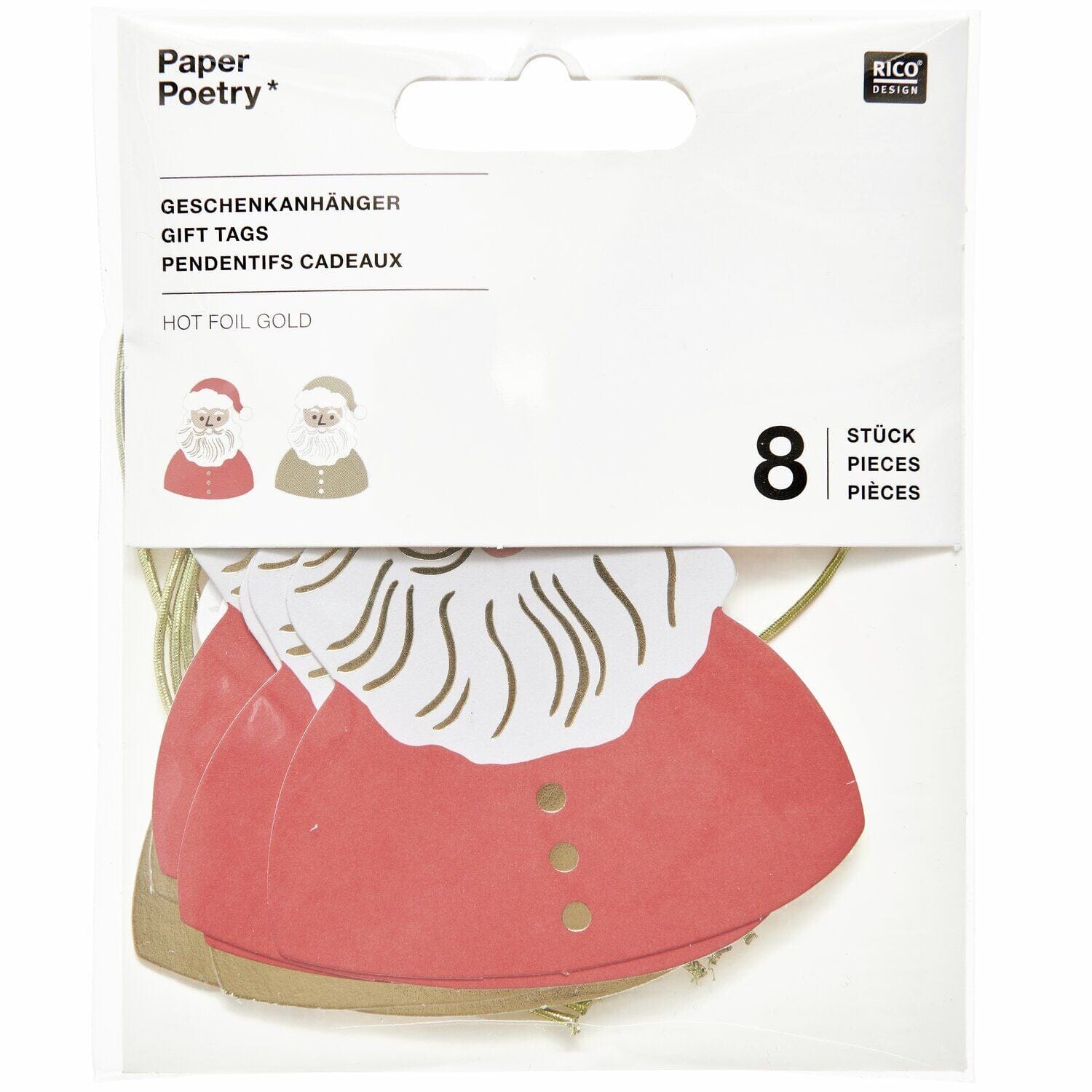 Papieranhänger "Santa" Papieranhänger Rico Design 