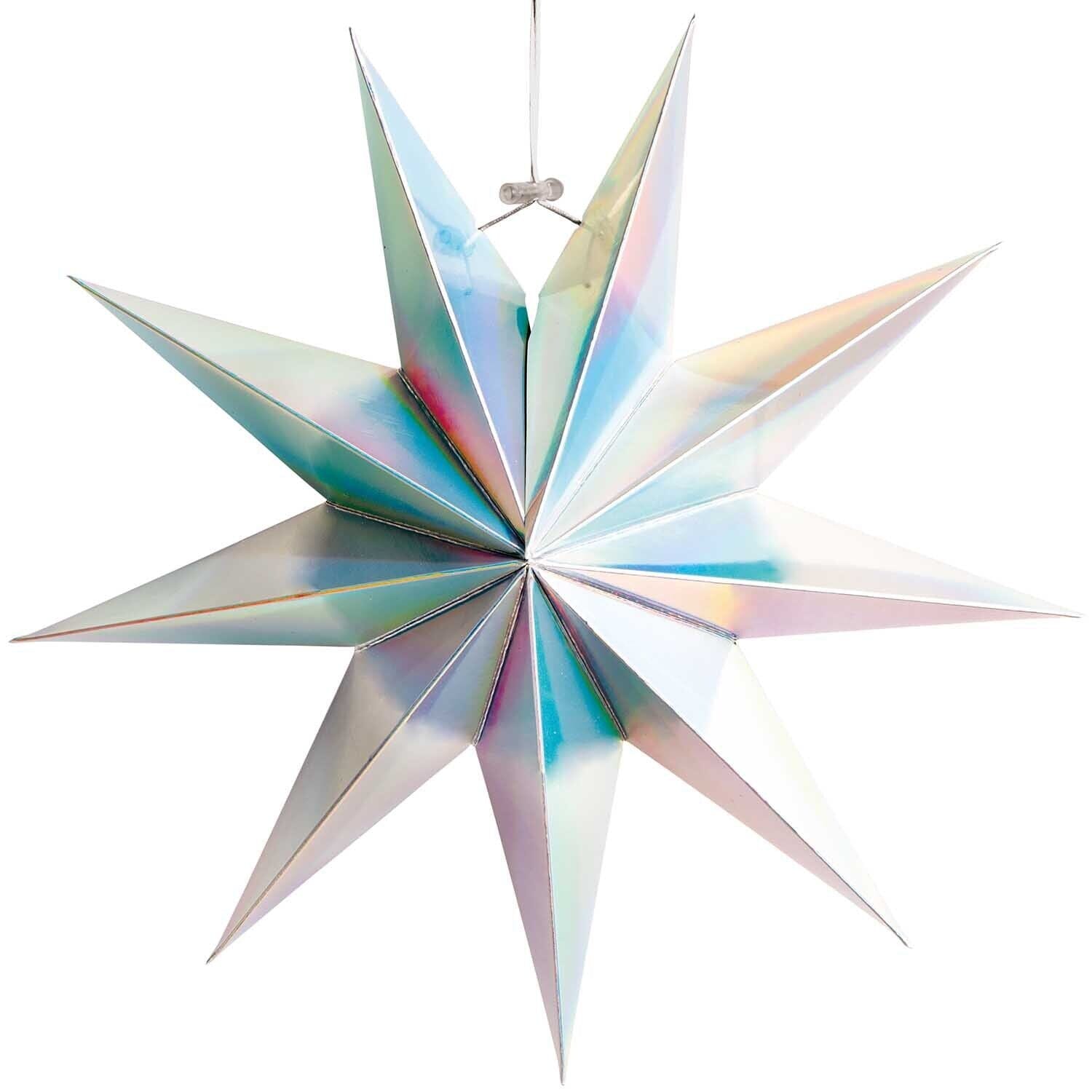 Papierstern "28 cm" Papierstern Rico Design Irisierend 