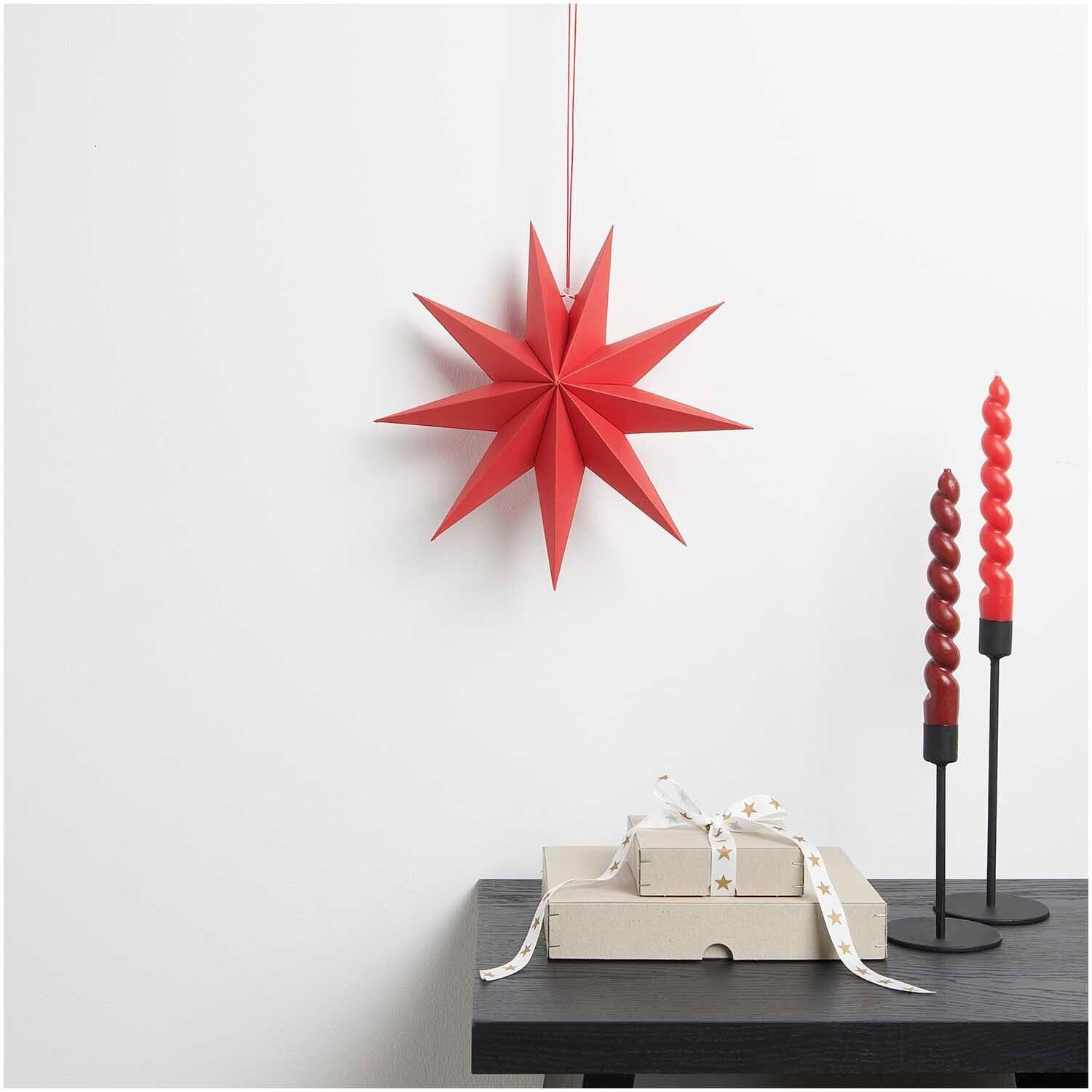 Papierstern "28 cm" Papierstern Rico Design Rot 