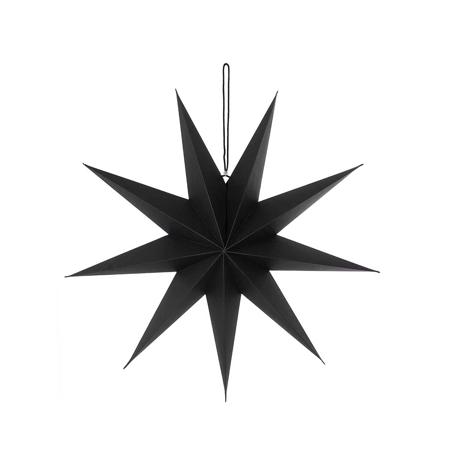 Papierstern "28 cm" Papierstern Rico Design Schwarz 