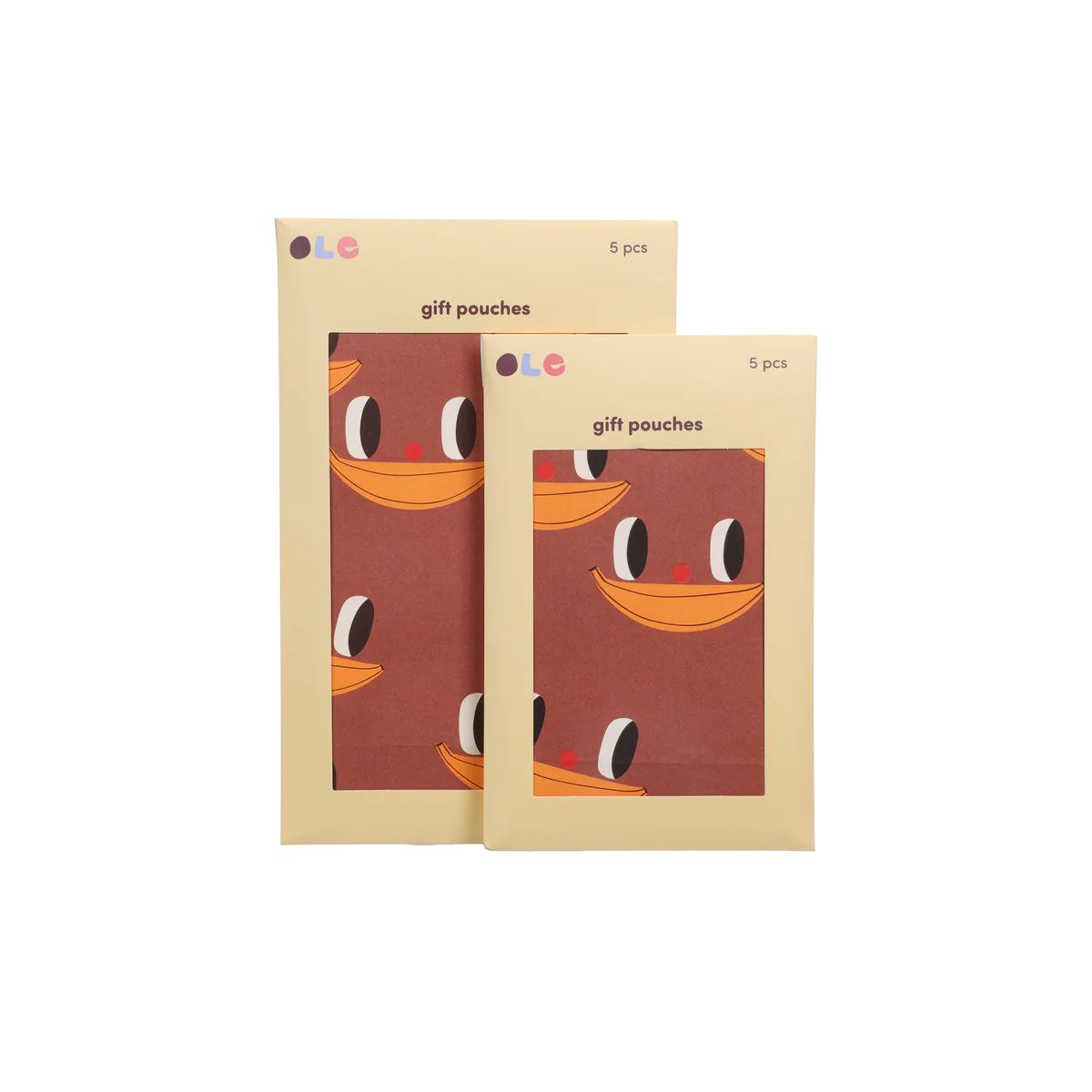 Papiertüten Set "Banane" (5 Stück) Papiertüte Kado Design 