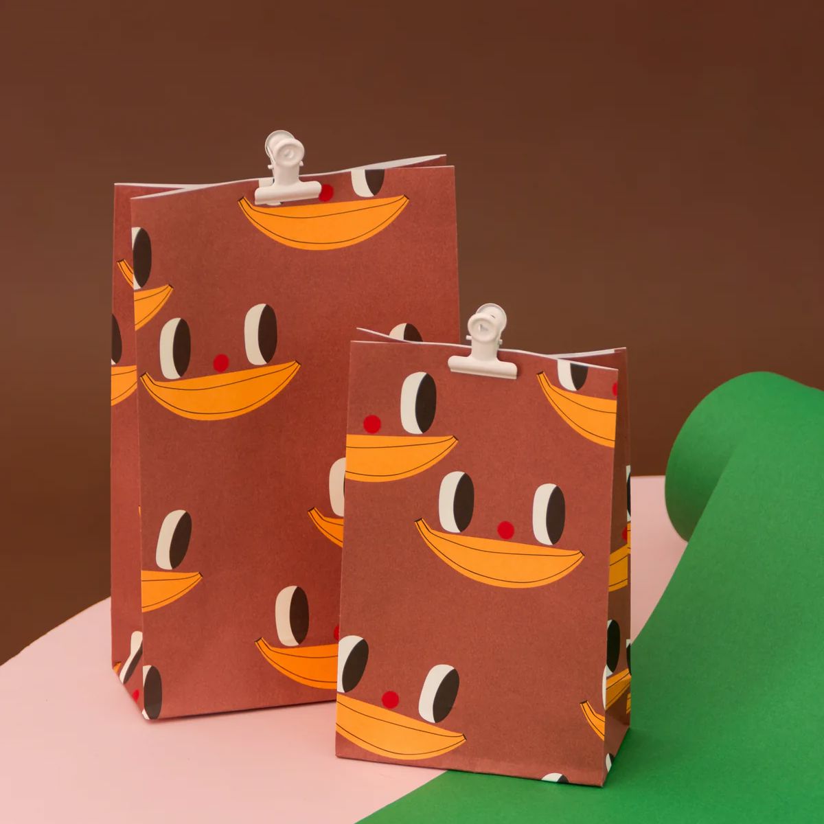 Papiertüten Set "Banane" (5 Stück) Papiertüte Kado Design 