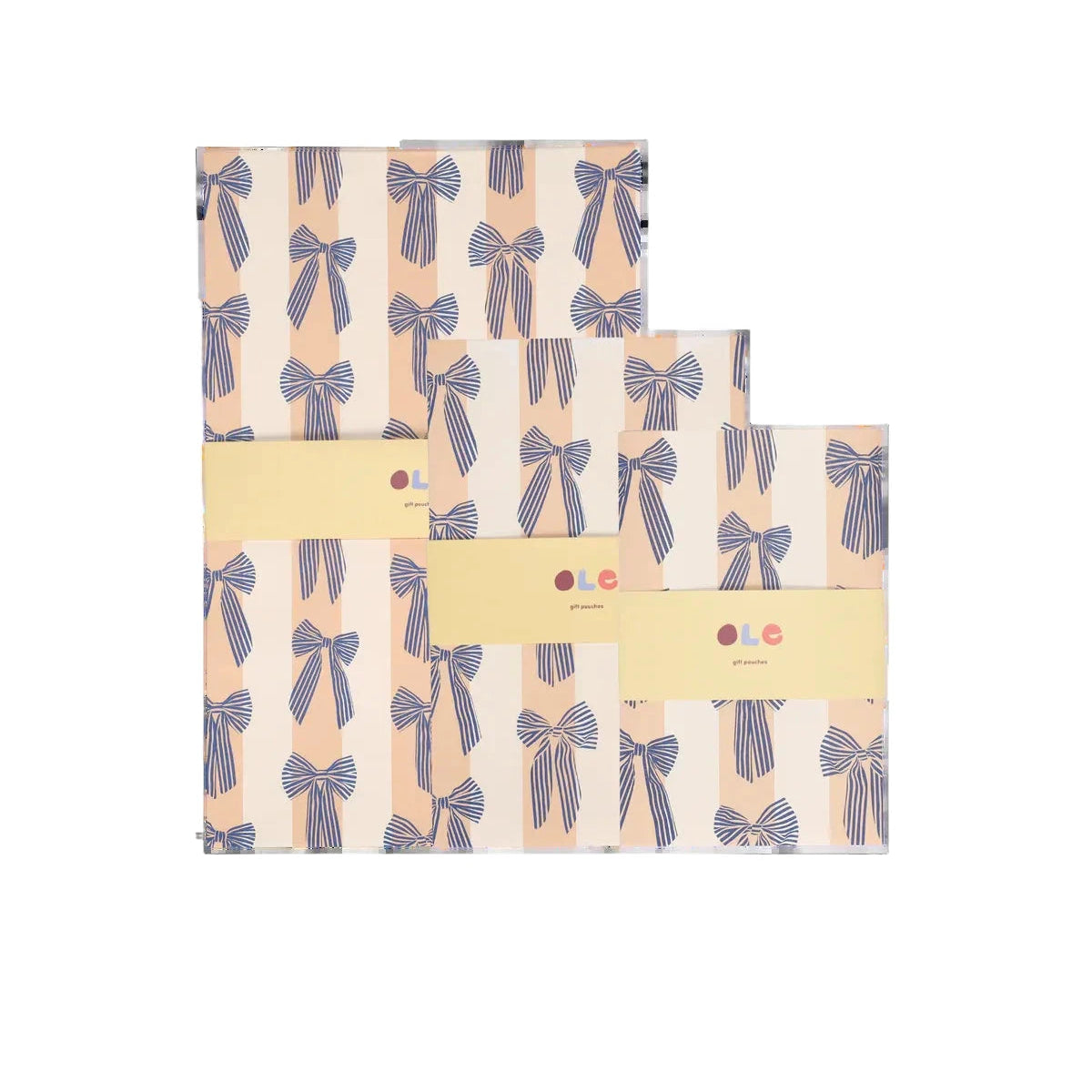 Papiertüten Set "Big Bows+Stripes" Papiertüte Kado Design 