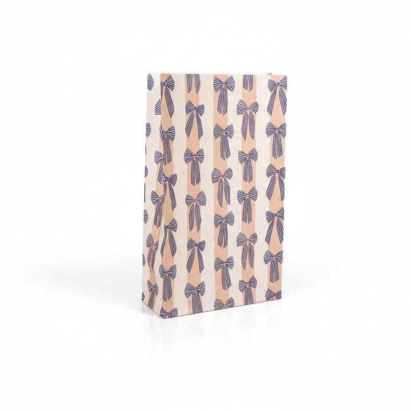 Papiertüten Set "Big Bows+Stripes" Papiertüte Kado Design Groß(35x8x22) 