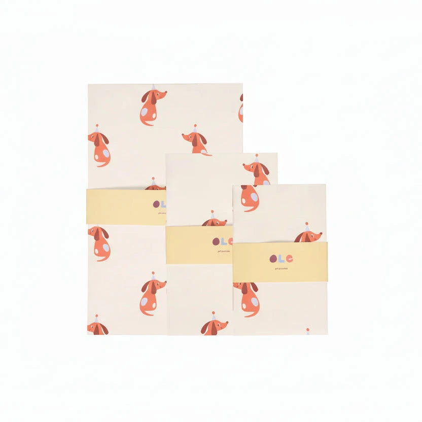 Papiertüten Set "Party Dog" Papiertüte Kado Design 