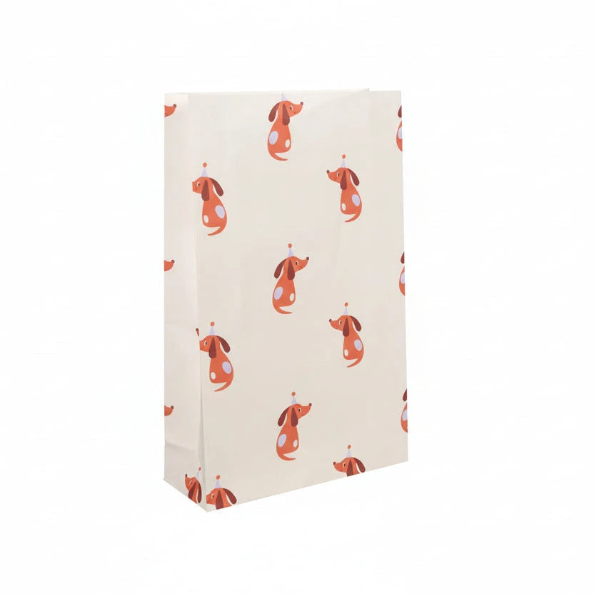 Papiertüten Set "Party Dog" Papiertüte Kado Design Groß(35x8x22) 