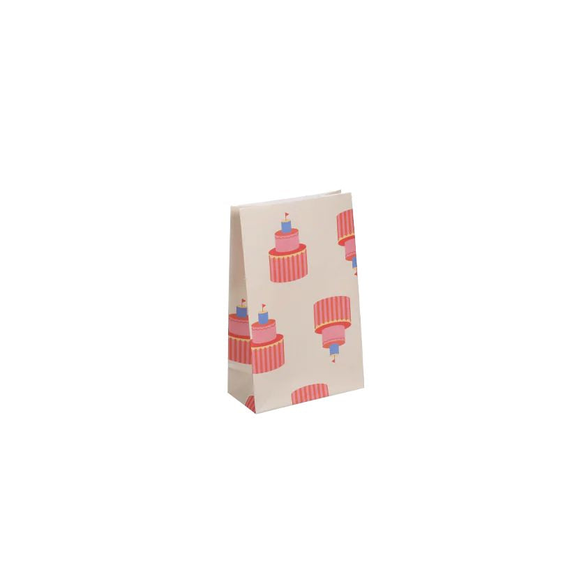 Papiertüten Set "Partycake" (5 Stück) Papiertüte Kado Design 12x6x19 cm 